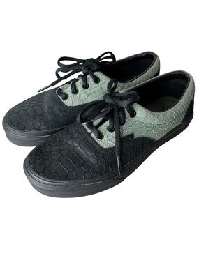 VANS Harry Potter Slytherin Laces Sneakers Black Green Snakeskin Pattern 6 / 7.5